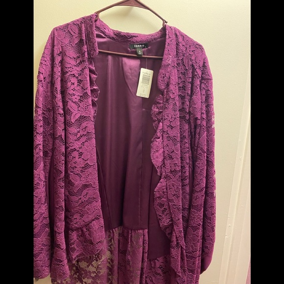 torrid Jackets & Blazers - Torrid lace jacket/blazer size 5